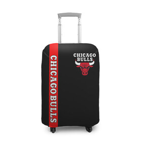 Чехол для чемодана 3D с принтом CHICAGO BULLS в городе Новоалтайск, 86% полиэфир, 14% спандекс | двустороннее нанесение принта, прорези для ручек и колес | bulls | chicago | chicago bulls | nba | red bulls | usa | америка | быки | нба | сша | чикаго буллс
