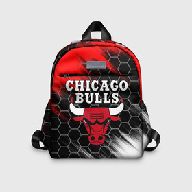 Детский рюкзак 3D с принтом CHICAGO BULLS в городе Новоалтайск, 100% полиэстер | лямки с регулируемой длиной, сверху петелька, чтобы рюкзак можно было повесить на вешалку. Основное отделение закрывается на молнию, как и внешний карман. Внутри дополнительный карман. По бокам два дополнительных кармашка | bulls | chicago | chicago bulls | nba | red bulls | usa | америка | быки | нба | сша | чикаго буллс