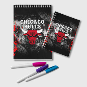 Блокнот с принтом CHICAGO BULLS в городе Новоалтайск, 100% бумага | 48 листов, плотность листов — 60 г/м2, плотность картонной обложки — 250 г/м2. Листы скреплены удобной пружинной спиралью. Цвет линий — светло-серый
 | Тематика изображения на принте: bulls | chicago | chicago bulls | nba | red bulls | usa | америка | быки | нба | сша | чикаго буллс