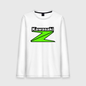 Мужской лонгслив хлопок с принтом KAWASAKI (Z) в городе Новоалтайск, 100% хлопок |  | bike | kawasaki | moto | motocycle | ninja | sportmotorcycle | zzr | кавасаки | кавасаки ниндзя | мото | мотоспорт | ниндзя