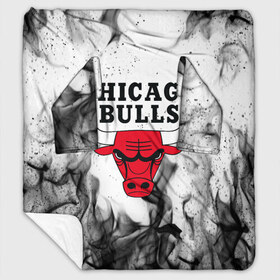Плед с рукавами с принтом CHICAGO BULLS в городе Новоалтайск, 100% полиэстер | Закругленные углы, все края обработаны. Ткань не мнется и не растягивается. Размер 170*145 | bulls | chicago | chicago bulls | nba | red bulls | usa | америка | быки | нба | сша | чикаго буллс