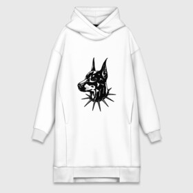 Платье-худи хлопок с принтом Доберман (Z) в городе Новоалтайск,  |  | doberman | dobermann | dog | арт | добер | доберман | друг человека | другу | животные | картинка | кинолог | мохнатый | пес | пёсель | пёсик | пинчер | подарок | подруге | рисунок | собака | собакен | собаки