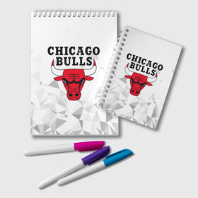 Блокнот с принтом CHICAGO BULLS в городе Новоалтайск, 100% бумага | 48 листов, плотность листов — 60 г/м2, плотность картонной обложки — 250 г/м2. Листы скреплены удобной пружинной спиралью. Цвет линий — светло-серый
 | Тематика изображения на принте: bulls | chicago | chicago bulls | nba | red bulls | usa | америка | быки | нба | сша | чикаго буллс