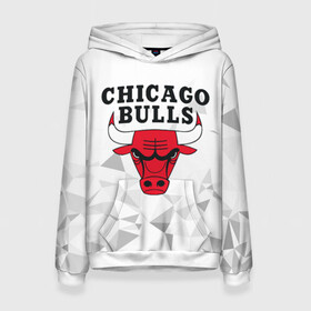 Женская толстовка 3D с принтом CHICAGO BULLS в городе Новоалтайск, 100% полиэстер  | двухслойный капюшон со шнурком для регулировки, мягкие манжеты на рукавах и по низу толстовки, спереди карман-кенгуру с мягким внутренним слоем. | bulls | chicago | chicago bulls | nba | red bulls | usa | америка | быки | нба | сша | чикаго буллс