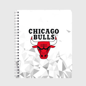 Тетрадь с принтом CHICAGO BULLS в городе Новоалтайск, 100% бумага | 48 листов, плотность листов — 60 г/м2, плотность картонной обложки — 250 г/м2. Листы скреплены сбоку удобной пружинной спиралью. Уголки страниц и обложки скругленные. Цвет линий — светло-серый
 | Тематика изображения на принте: bulls | chicago | chicago bulls | nba | red bulls | usa | америка | быки | нба | сша | чикаго буллс