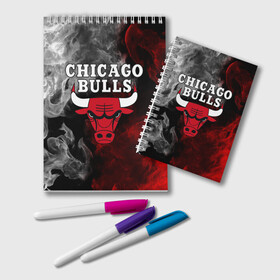 Блокнот с принтом CHICAGO BULLS в городе Новоалтайск, 100% бумага | 48 листов, плотность листов — 60 г/м2, плотность картонной обложки — 250 г/м2. Листы скреплены удобной пружинной спиралью. Цвет линий — светло-серый
 | Тематика изображения на принте: bulls | chicago | chicago bulls | nba | red bulls | usa | америка | быки | нба | сша | чикаго буллс