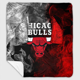 Плед с рукавами с принтом CHICAGO BULLS в городе Новоалтайск, 100% полиэстер | Закругленные углы, все края обработаны. Ткань не мнется и не растягивается. Размер 170*145 | bulls | chicago | chicago bulls | nba | red bulls | usa | америка | быки | нба | сша | чикаго буллс