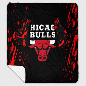 Плед с рукавами с принтом CHICAGO BULLS в городе Новоалтайск, 100% полиэстер | Закругленные углы, все края обработаны. Ткань не мнется и не растягивается. Размер 170*145 | bulls | chicago | chicago bulls | nba | red bulls | usa | америка | быки | нба | сша | чикаго буллс