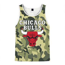 Мужская майка 3D с принтом CHICAGO BULLS ЧИКАГО БУЛЛС в городе Новоалтайск, 100% полиэстер | круглая горловина, приталенный силуэт, длина до линии бедра. Пройма и горловина окантованы тонкой бейкой | Тематика изображения на принте: bulls | chicago | chicago bulls | nba | red bulls | usa | америка | быки | нба | сша | чикаго буллс