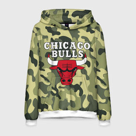 Мужская толстовка 3D с принтом CHICAGO BULLS ЧИКАГО БУЛЛС в городе Новоалтайск, 100% полиэстер | двухслойный капюшон со шнурком для регулировки, мягкие манжеты на рукавах и по низу толстовки, спереди карман-кенгуру с мягким внутренним слоем. | bulls | chicago | chicago bulls | nba | red bulls | usa | америка | быки | нба | сша | чикаго буллс