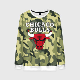 Женский свитшот 3D с принтом CHICAGO BULLS в городе Новоалтайск, 100% полиэстер с мягким внутренним слоем | круглый вырез горловины, мягкая резинка на манжетах и поясе, свободная посадка по фигуре | bulls | chicago | chicago bulls | nba | red bulls | usa | америка | быки | нба | сша | чикаго буллс
