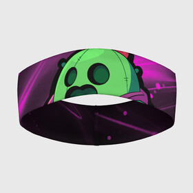 Повязка на голову 3D с принтом СПАЙК BRAWL STARS в городе Новоалтайск,  |  | Тематика изображения на принте: brawl stars spike | spike | бравл старс спайк | бравлер | кактус | спайк | спайк brawl stars