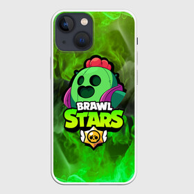Чехол для iPhone 13 mini с принтом BRAWL STARS SPIKE в городе Новоалтайск,  |  | bibi | brawl stars | coach mike | crow | gale | leon | leon shark | max | mecha crow | mortis | mr.p | phoenix | sally leon | sandy | spike | sprout | tara | unicorn | virus 8 bit | werewolf | ворон | оборотень