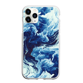Чехол для iPhone 11 Pro Max матовый с принтом Абстракция смешивание разводы в городе Новоалтайск, Силикон |  | Тематика изображения на принте: textures | абстракция | белый | волны | линии | микс | море | облака | океан | полосы | потеки | разводы | синий | смесь | смешивание краски | текстуры | фон | цвета