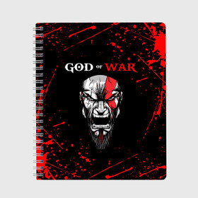 Тетрадь с принтом GOD OF WAR в городе Новоалтайск, 100% бумага | 48 листов, плотность листов — 60 г/м2, плотность картонной обложки — 250 г/м2. Листы скреплены сбоку удобной пружинной спиралью. Уголки страниц и обложки скругленные. Цвет линий — светло-серый
 | ascension | betrayal | chains of olympus | cratos | ghost of sparta | god of war | hack and slash | kratos | бог войны | кратос
