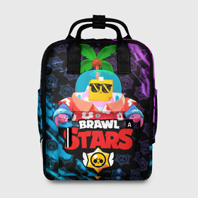 Женский рюкзак 3D с принтом BRAWL STARS (NEW SPROUT) [9] в городе Новоалтайск, 100% полиэстер | лямки с регулируемой длиной, сверху ручки, чтобы рюкзак нести как сумку. Основное отделение закрывается на молнию, как и внешний карман. Внутри два дополнительных кармана, один из которых закрывается на молнию. По бокам два дополнительных кармашка, куда поместится маленькая бутылочка
 | 8 bit | android | brawl | brawl stars | clash | clash royale | game | leon | royale | sprout | stars | андроид | игра | кольт | леон | мобильные игры | спраут