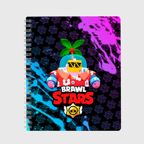 Тетрадь с принтом BRAWL STARS (NEW SPROUT) [9] в городе Новоалтайск, 100% бумага | 48 листов, плотность листов — 60 г/м2, плотность картонной обложки — 250 г/м2. Листы скреплены сбоку удобной пружинной спиралью. Уголки страниц и обложки скругленные. Цвет линий — светло-серый
 | 8 bit | android | brawl | brawl stars | clash | clash royale | game | leon | royale | sprout | stars | андроид | игра | кольт | леон | мобильные игры | спраут