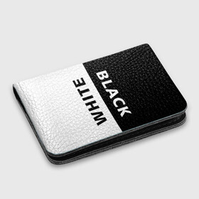 Картхолдер с принтом с принтом BLACK & WHITE в городе Новоалтайск, натуральная матовая кожа | размер 7,3 х 10 см; кардхолдер имеет 4 кармана для карт; | abstraction | black and white | geometry | hexagon | neon | paints | stripes | texture | triangle | абстракция | брызги | геометрия | краски | неон | неоновый | соты | текстура
