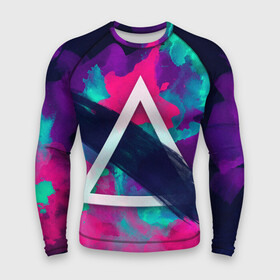 Мужской рашгард 3D с принтом Абстракция в городе Новоалтайск,  |  | abstraction | texture | theme | triangle | абстракция | детская | женская | иллюстрация | мужская | обои | текстура | тематические | треугольник | фон