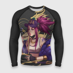 Мужской рашгард 3D с принтом League of legends KDA в городе Новоалтайск,  |  | art | dota | dota 2 | fan | game | hero | league | league of legends | legends | lol | moba | mobile legend | riot game | герои | детские | дота | женские | игра | моба | мужские