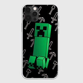 Чехол для iPhone 12 Pro Max с принтом MINERCRAFT в городе Новоалтайск, Силикон |  | Тематика изображения на принте: creeper | creepers | minercraft | алмаз | крипер | криперы | маин | майн | майн крафт | майнкрафт