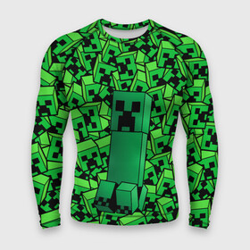 Мужской рашгард 3D с принтом MINERCRAFT в городе Новоалтайск,  |  | creeper | creepers | minercraft | алмаз | крипер | криперы | маин | майн | майн крафт | майнкрафт