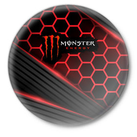 Значок с принтом MONSTER ENERGY (Z) в городе Новоалтайск,  металл | круглая форма, металлическая застежка в виде булавки | black monster | bmx | claw | cybersport | energy | monster | monster energy | moto | motocross | race | sport | киберспорт | когти | монстер энерджи | монстр | мото | мотокросс | ралли | скейтбординг | спорт | то | энергия