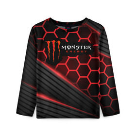 Детский лонгслив 3D с принтом MONSTER ENERGY (Z) в городе Новоалтайск, 100% полиэстер | длинные рукава, круглый вырез горловины, полуприлегающий силуэт
 | black monster | bmx | claw | cybersport | energy | monster | monster energy | moto | motocross | race | sport | киберспорт | когти | монстер энерджи | монстр | мото | мотокросс | ралли | скейтбординг | спорт | то | энергия