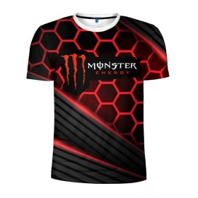 Мужская футболка 3D спортивная с принтом MONSTER ENERGY (Z) в городе Новоалтайск, 100% полиэстер с улучшенными характеристиками | приталенный силуэт, круглая горловина, широкие плечи, сужается к линии бедра | black monster | bmx | claw | cybersport | energy | monster | monster energy | moto | motocross | race | sport | киберспорт | когти | монстер энерджи | монстр | мото | мотокросс | ралли | скейтбординг | спорт | то | энергия