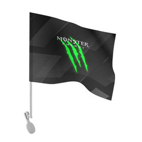 Флаг для автомобиля с принтом MONSTER ENERGY (Z) в городе Новоалтайск, 100% полиэстер | Размер: 30*21 см | black monster | bmx | claw | cybersport | energy | monster | monster energy | moto | motocross | race | sport | киберспорт | когти | монстер энерджи | монстр | мото | мотокросс | ралли | скейтбординг | спорт | то | энергия