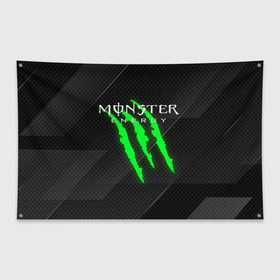 Флаг-баннер с принтом MONSTER ENERGY (Z) в городе Новоалтайск, 100% полиэстер | размер 67 х 109 см, плотность ткани — 95 г/м2; по краям флага есть четыре люверса для крепления | black monster | bmx | claw | cybersport | energy | monster | monster energy | moto | motocross | race | sport | киберспорт | когти | монстер энерджи | монстр | мото | мотокросс | ралли | скейтбординг | спорт | то | энергия