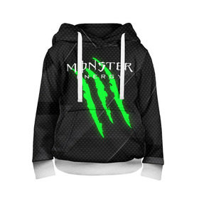 Детская толстовка 3D с принтом MONSTER ENERGY (Z) в городе Новоалтайск, 100% полиэстер | двухслойный капюшон со шнурком для регулировки, мягкие манжеты на рукавах и по низу толстовки, спереди карман-кенгуру с мягким внутренним слоем | Тематика изображения на принте: black monster | bmx | claw | cybersport | energy | monster | monster energy | moto | motocross | race | sport | киберспорт | когти | монстер энерджи | монстр | мото | мотокросс | ралли | скейтбординг | спорт | то | энергия
