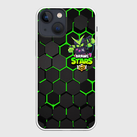 Чехол для iPhone 13 mini с принтом BRAWL STARS VIRUS 8 BIT в городе Новоалтайск,  |  | bibi | brawl stars | coach mike | crow | gale | leon | leon shark | max | mecha crow | mortis | mr.p | phoenix | sally leon | sandy | spike | sprout | tara | unicorn | virus 8 bit | werewolf | ворон | оборотень