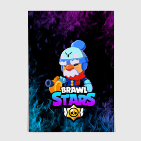 Постер с принтом BRAWL STARS GALE. в городе Новоалтайск, 100% бумага
 | бумага, плотность 150 мг. Матовая, но за счет высокого коэффициента гладкости имеет небольшой блеск и дает на свету блики, но в отличии от глянцевой бумаги не покрыта лаком | 8 bit | brawl stars | crow | gale | leon | leon shark | max | mecha | mecha crow | mr.p | sally leon | shark | tara | virus 8 bit | werewolf leon | акула | берли | бравл старс | ворон | макс | оборотень