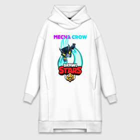 Платье-худи хлопок с принтом BRAWL STARS MECHA CROW. в городе Новоалтайск,  |  | 8 bit | brawl stars | crow | gale | leon | leon shark | max | mecha | mecha crow | mr.p | sally leon | shark | tara | virus 8 bit | werewolf leon | акула | берли | бравл старс | ворон | макс | оборотень
