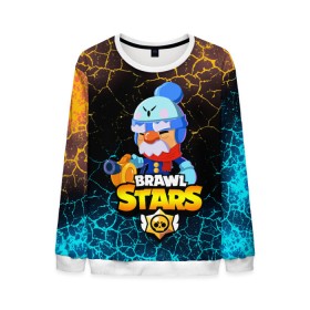 Мужской свитшот 3D с принтом BRAWL STARS GALE. в городе Новоалтайск, 100% полиэстер с мягким внутренним слоем | круглый вырез горловины, мягкая резинка на манжетах и поясе, свободная посадка по фигуре | 8 bit | brawl stars | crow | gale | leon | leon shark | max | mecha | mecha crow | mr.p | sally leon | shark | tara | virus 8 bit | werewolf leon | акула | берли | бравл старс | ворон | макс | оборотень