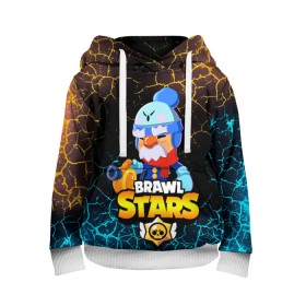 Детская толстовка 3D с принтом BRAWL STARS GALE. в городе Новоалтайск, 100% полиэстер | двухслойный капюшон со шнурком для регулировки, мягкие манжеты на рукавах и по низу толстовки, спереди карман-кенгуру с мягким внутренним слоем | 8 bit | brawl stars | crow | gale | leon | leon shark | max | mecha | mecha crow | mr.p | sally leon | shark | tara | virus 8 bit | werewolf leon | акула | берли | бравл старс | ворон | макс | оборотень