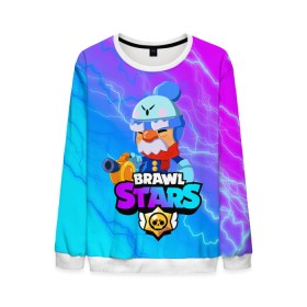 Мужской свитшот 3D с принтом BRAWL STARS GALE. в городе Новоалтайск, 100% полиэстер с мягким внутренним слоем | круглый вырез горловины, мягкая резинка на манжетах и поясе, свободная посадка по фигуре | 8 bit | brawl stars | crow | gale | leon | leon shark | max | mecha | mecha crow | mr.p | sally leon | shark | tara | virus 8 bit | werewolf leon | акула | берли | бравл старс | ворон | макс | оборотень
