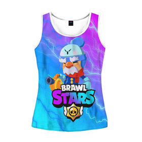 Женская майка 3D с принтом BRAWL STARS GALE. в городе Новоалтайск, 100% полиэстер | круглая горловина, прямой силуэт, длина до линии бедра | 8 bit | brawl stars | crow | gale | leon | leon shark | max | mecha | mecha crow | mr.p | sally leon | shark | tara | virus 8 bit | werewolf leon | акула | берли | бравл старс | ворон | макс | оборотень