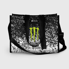 Сумка-шоппер 3D с принтом MONSTER ENERGY (Z) в городе Новоалтайск, 100% полиэстер | застегивается на металлическую кнопку; внутренний карман застегивается на молнию. Стенки укреплены специальным мягким материалом, чтобы защитить содержимое от несильных ударов
 | black monster | bmx | claw | cybersport | energy | monster | monster energy | moto | motocross | race | sport | киберспорт | когти | монстер энерджи | монстр | мото | мотокросс | ралли | скейтбординг | спорт | то | энергия