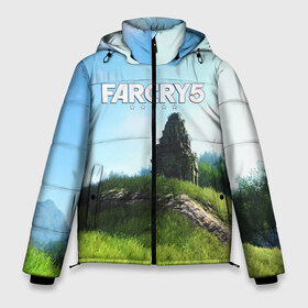 Мужская зимняя куртка 3D с принтом FARCRY5 в городе Новоалтайск, верх — 100% полиэстер; подкладка — 100% полиэстер; утеплитель — 100% полиэстер | длина ниже бедра, свободный силуэт Оверсайз. Есть воротник-стойка, отстегивающийся капюшон и ветрозащитная планка. 

Боковые карманы с листочкой на кнопках и внутренний карман на молнии. | far cry | farcry | game | ubisof | выживание | джунгли | игры | остров | фар край