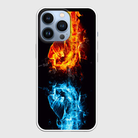 Чехол для iPhone 13 Pro с принтом Огонь и Вода (противостояние) в городе Новоалтайск,  |  | Тематика изображения на принте: dark | битва | битваогней | бокс | борьба | брызги | вода | волна | дракон | иньянь | искры | крутой | лед | мужчинам | неоновый | огненный | огонь | пламенный | пламя | притяжение | против