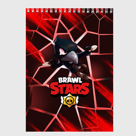 Скетчбук с принтом Brawl Stars CROW в городе Новоалтайск, 100% бумага
 | 48 листов, плотность листов — 100 г/м2, плотность картонной обложки — 250 г/м2. Листы скреплены сверху удобной пружинной спиралью | 8 bit | 8 бит | bibi | brawl | brawl stars | crow | leon | spike | sprout | stars | бравл | бравл старс | браво старс | игра | компьютерная | кров | леон | онлайн | старс