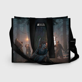 Сумка-шоппер 3D с принтом Last of us 2 в городе Новоалтайск, 100% полиэстер | застегивается на металлическую кнопку; внутренний карман застегивается на молнию. Стенки укреплены специальным мягким материалом, чтобы защитить содержимое от несильных ударов
 | dog | game | last of us | survival | the last of us | the last of us 2 | tlou | выживание | игра | последний из нас