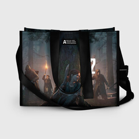 Сумка-шоппер 3D с принтом The last of us 2 в городе Новоалтайск, 100% полиэстер | застегивается на металлическую кнопку; внутренний карман застегивается на молнию. Стенки укреплены специальным мягким материалом, чтобы защитить содержимое от несильных ударов
 | dog | game | last of us | survival | the last of us | the last of us 2 | tlou | выживание | игра | последний из нас