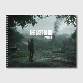 Альбом для рисования с принтом The last of Us 2 в городе Новоалтайск, 100% бумага
 | матовая бумага, плотность 200 мг. | dog | game | last of us | survival | the last of us | the last of us 2 | tlou | выживание | игра | последний из нас