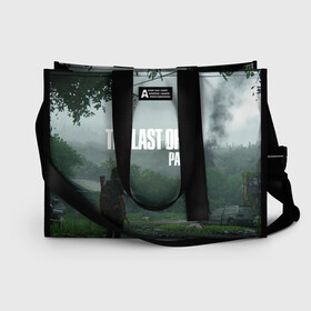 Сумка-шоппер 3D с принтом The last of Us 2 в городе Новоалтайск, 100% полиэстер | застегивается на металлическую кнопку; внутренний карман застегивается на молнию. Стенки укреплены специальным мягким материалом, чтобы защитить содержимое от несильных ударов
 | dog | game | last of us | survival | the last of us | the last of us 2 | tlou | выживание | игра | последний из нас