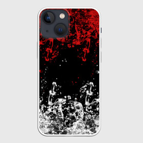 Чехол для iPhone 13 mini с принтом БРЫЗНИ ВОДЫ. в городе Новоалтайск,  |  | abstract | geometry | geometry stripes | texture | абстракция | брызги воды | геометрические полосы | геометрия | текстура