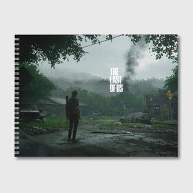Альбом для рисования с принтом Last Of Us 2 в городе Новоалтайск, 100% бумага
 | матовая бумага, плотность 200 мг. | dog | game | last of us | survival | the last of us | the last of us 2 | tlou | выживание | игра | последний из нас
