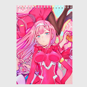 Скетчбук с принтом DARLING IN THE FRANXX в городе Новоалтайск, 100% бумага
 | 48 листов, плотность листов — 100 г/м2, плотность картонной обложки — 250 г/м2. Листы скреплены сверху удобной пружинной спиралью | 02 | anime | darling in the franxx | hiro | manga | zero two | аниме | любимый во франксе | манга | милый во франксе | ноль два | хиро